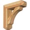 Ekena Millwork Legacy Craftsman Rough Sawn Bracket w/ Offset Brace, Western Red Cedar, 6"W x 20"D x 20"H BKT0604X20X20LEC04RWR - alternate 1